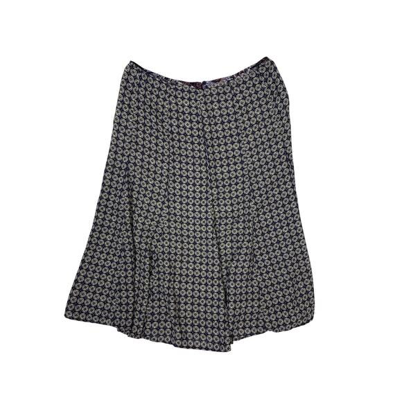 Unbranded Dresses & Skirts - Black and Yellow Patterned Midi Skirt 34” Waist Lightweight Retro Skirt